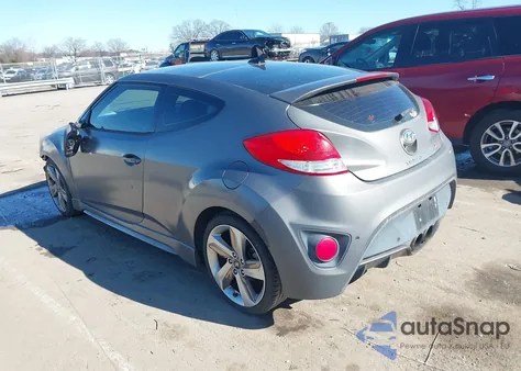 2013 Hyundai Veloster Turbo W/Black из США, поврежденный, VIN KMHTC6AE7DU117716
